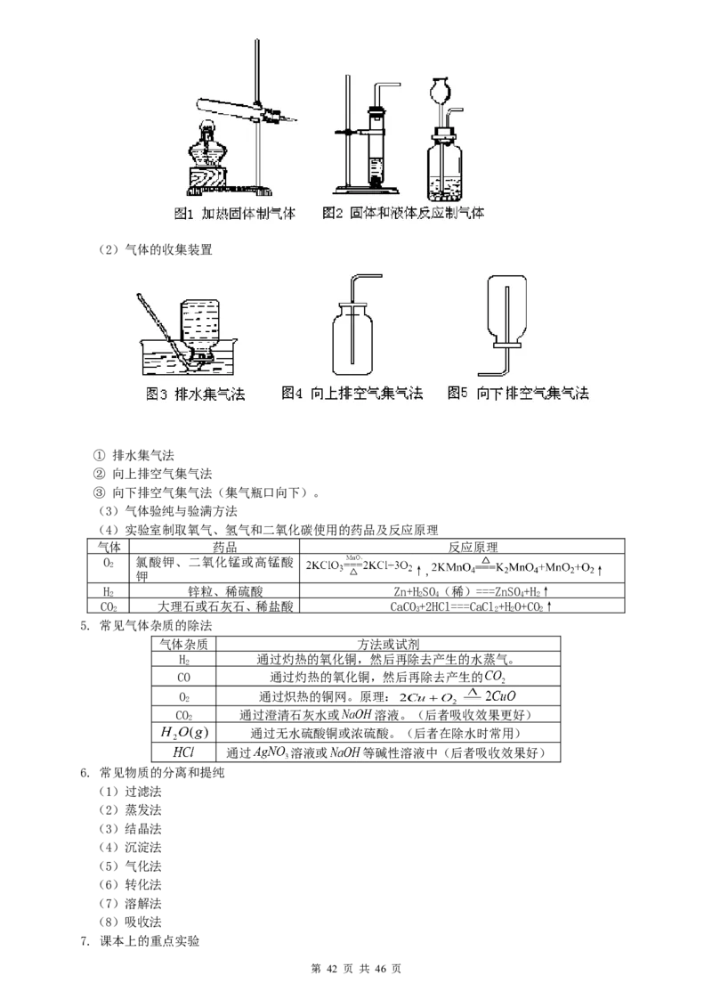 化学知识点归纳汇总_《初中全科目知识点汇总》_初中化学知识点汇总