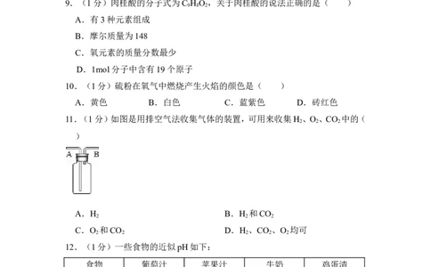 2016年上海市杨浦区中考化学二模试卷_0122026上海中考一模二模真题试卷_2025-2012年_5.上海中考化学一模二模（12-24）_二模_2016年上海市中考化学二模试卷（19份）