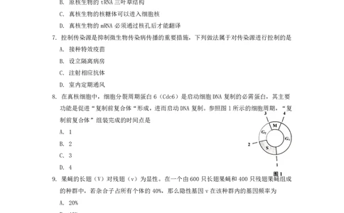 2014年上海市高考生物试题_0122026上海中考一模二模真题试卷_2026年上海一模_上海1500初中高中试卷_高中_高考真题_6.上海高考生物2023-2014