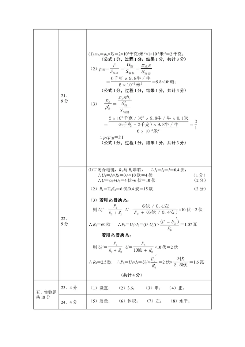 2018届宝山区、嘉定区中考物理二模_0122026上海中考一模二模真题试卷_2025-2012年_4.上海中考物理一模二模（14-24）_二模_2018年上海市中考物理二模试卷（15份）