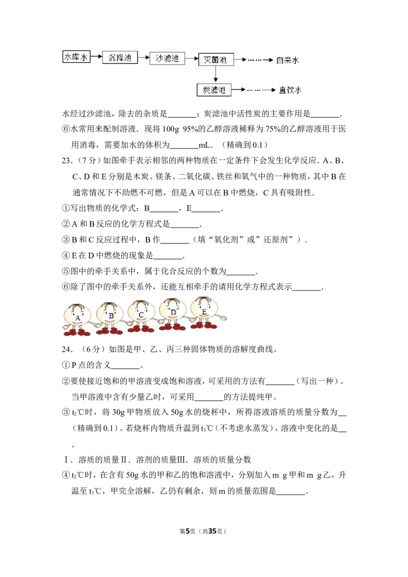 2016年上海市闵行区中考化学一模试卷_0122026上海中考一模二模真题试卷_2025-2012年_5.上海中考化学一模二模（12-24）_一模_2016年上海市中考化学一模试卷（15份）