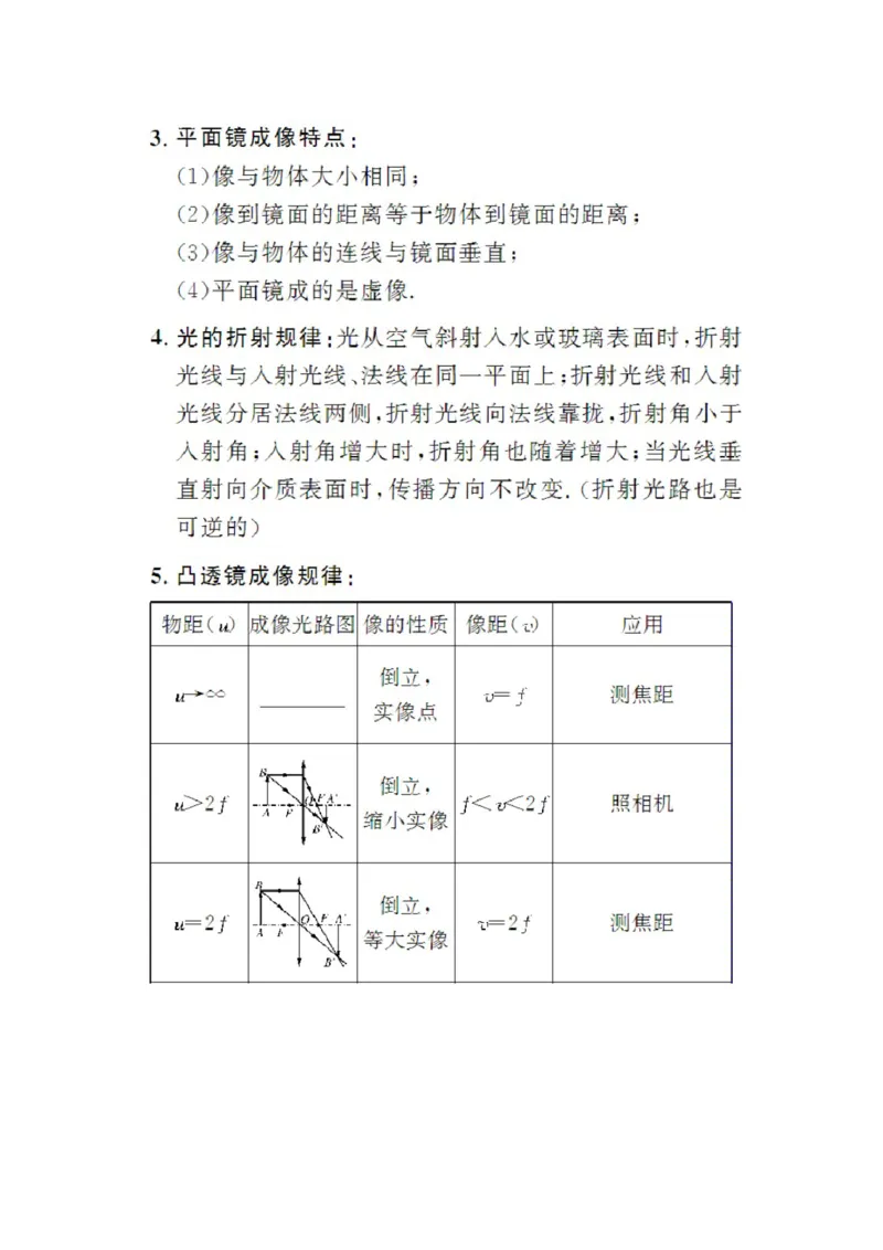 初中物理知识点总结大全（速记版）_《初中全科目知识点汇总》_初中物理知识点汇总