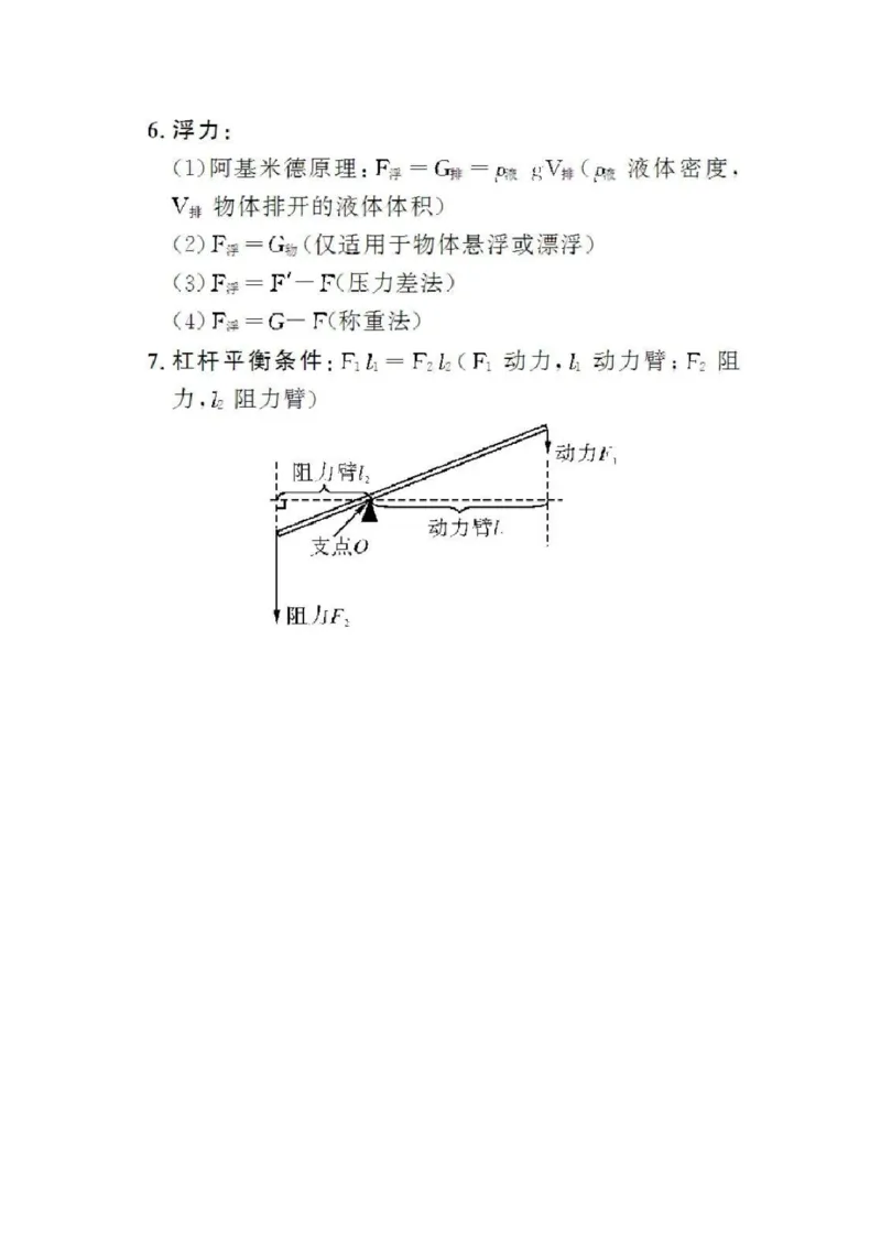 初中物理知识点总结大全（速记版）_《初中全科目知识点汇总》_初中物理知识点汇总