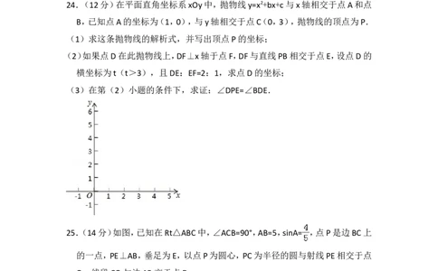 2016年上海市金山区中考数学二模试卷_0122026上海中考一模二模真题试卷_2025-2012年_2.上海中考数学一模二模（12-24）_二模_2016年上海市中考数学二模试卷（16份）