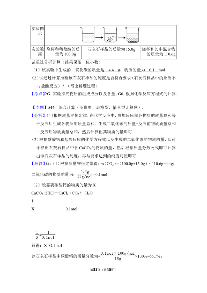 2012年上海市闵行区中考化学一模试卷_0122026上海中考一模二模真题试卷_2025-2012年_5.上海中考化学一模二模（12-24）_一模_2012年上海市中考化学一模试卷（17份）