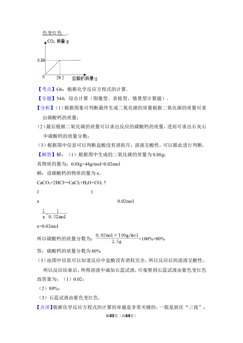 2015年上海市徐汇区中考化学一模试卷_0122026上海中考一模二模真题试卷_2025-2012年_5.上海中考化学一模二模（12-24）_一模_2015年上海市中考化学一模试卷（15份）