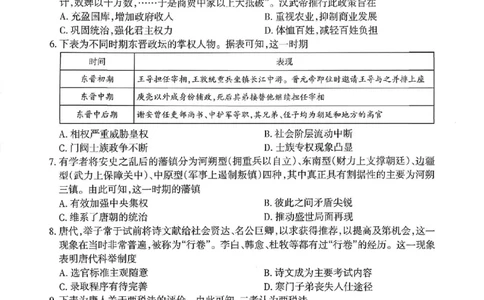 历史太原市2025-2026学年第一学期高一年级期中学业诊断_2025年11月高一试卷_251125山西太原市2025-2026学年第一学期高一年级期中学业诊断（全）