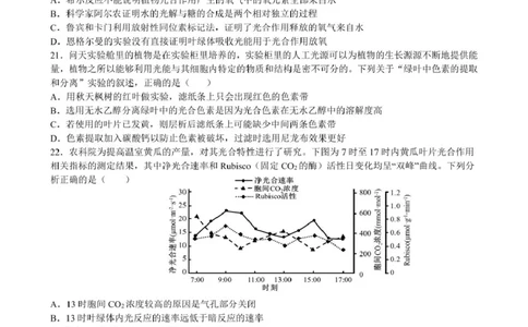 合肥六校联盟2024-2025学年第一学期期末联考高一年级生物生物试卷_2025年02月试卷_0224安徽省合肥市六校联盟2024-2025学年高一上学期1月期末考试