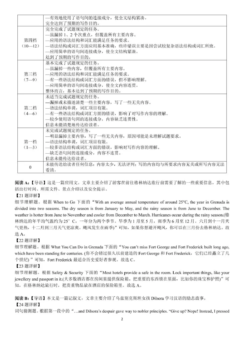 吉林省&ldquo;BEST合作体&rdquo;2024-2025学年高一上学期期末考试英语答案（图片版）_2025年01月试卷_0115吉林省&ldquo;BEST合作体&rdquo;2024-2025学年高一上学期期末考试
