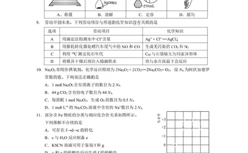 化学试题卷+答案-湖北省孝感市楚天协作体2025-2026学年度上学期高一年级期末考试(2.6-2.7)_2026年02月高一试卷_260216湖北省孝感市楚天协作体2025-2026学年度上学期高一年级期末考试（全）