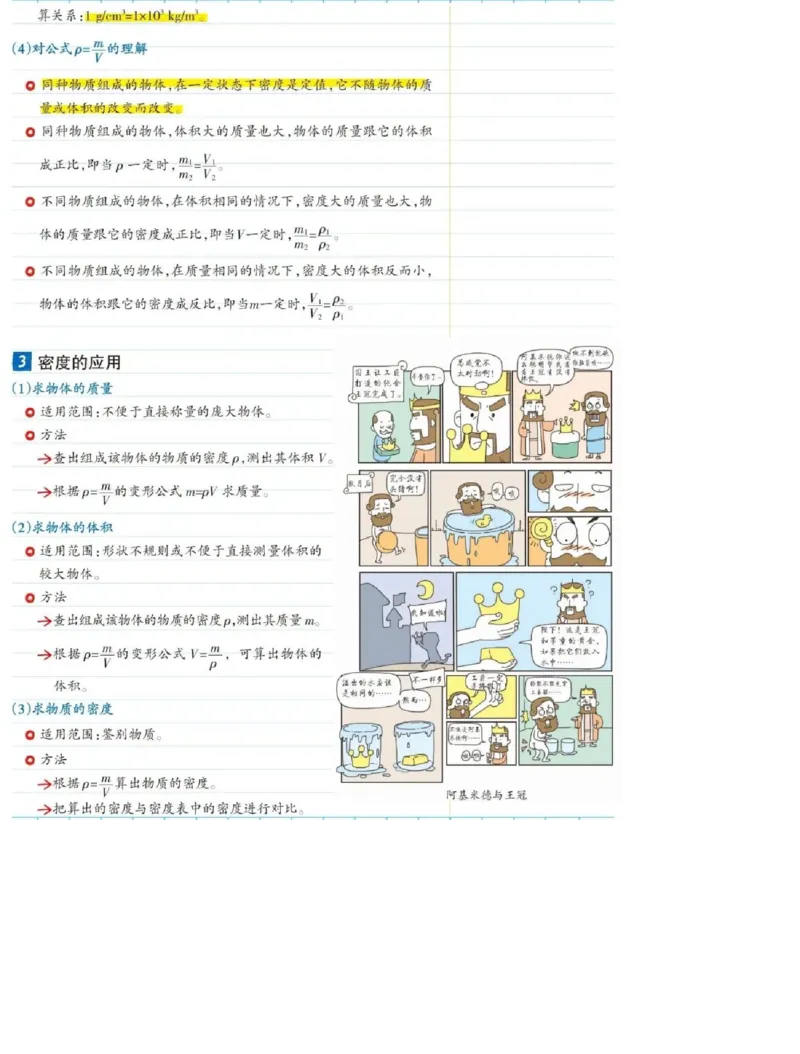 初中物理（八年级上册）彩色学霸笔记_《初中全科目知识点汇总》_初中物理知识点汇总