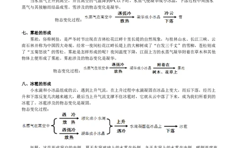第3.4课时升华和凝华（原卷版）_初中全科电子版试卷练习试题_物理_8年级上册物理试题_人教版物理八年级上课时练习（104份）_课时练习第2套25