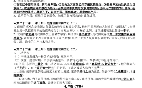 历史知识点归纳汇总_《初中全科目知识点汇总》_初中历史知识点汇总