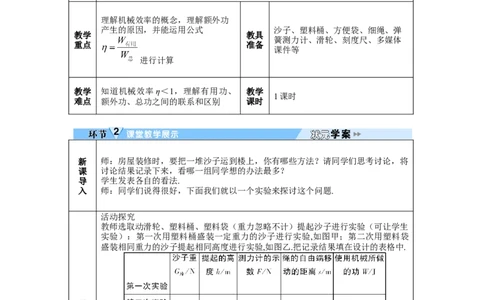 第1课时认识机械效率_初物_八年级上下册+九年级全一册物理_八年级物理下册_全套教学资源_课件教案教学反思_教案_第十二章简单机械_第4节机械效率
