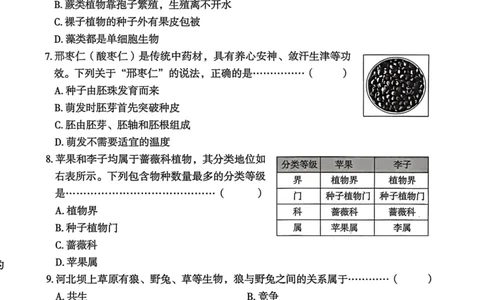 2026年麒麟卷生物学（四）_2026河北麒麟卷生物