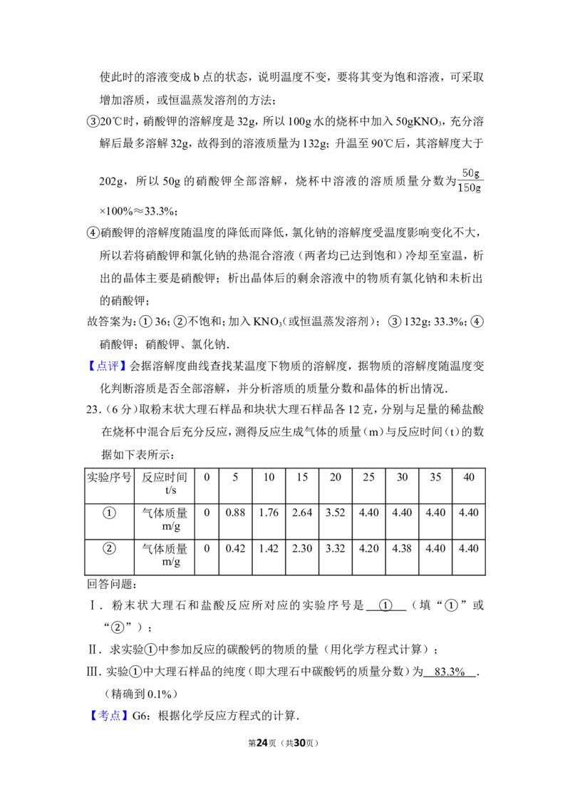 2014年上海市松江区中考化学一模试卷_0122026上海中考一模二模真题试卷_2025-2012年_5.上海中考化学一模二模（12-24）_一模_2014年上海市中考化学一模试卷（15份）