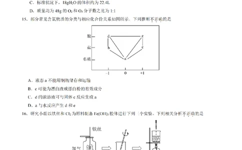 化学卷-2511高一环大罗山_2025年12月高一试卷_251210浙江省环大罗山联盟2025-2026学年高一上学期11月期中（全）