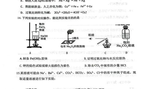 化学试题-大连市滨城高中联盟2025-2026学年度上学期高一10月份联考（含答案）_2025年10月高一试卷_251018辽宁省大连市滨城高中联盟2025-2026学年度上学期高一10月份联考（全）