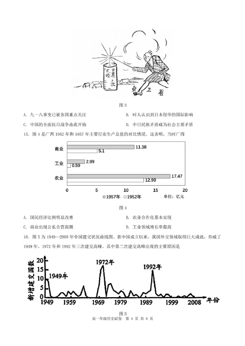 合肥六校联盟2024-2025学年第一学期期末联考高一年级历史2024-2025学年第一学期期末考试高一年级历史试卷_2025年02月试卷_0224安徽省合肥市六校联盟2024-2025学年高一上学期1月期末考试