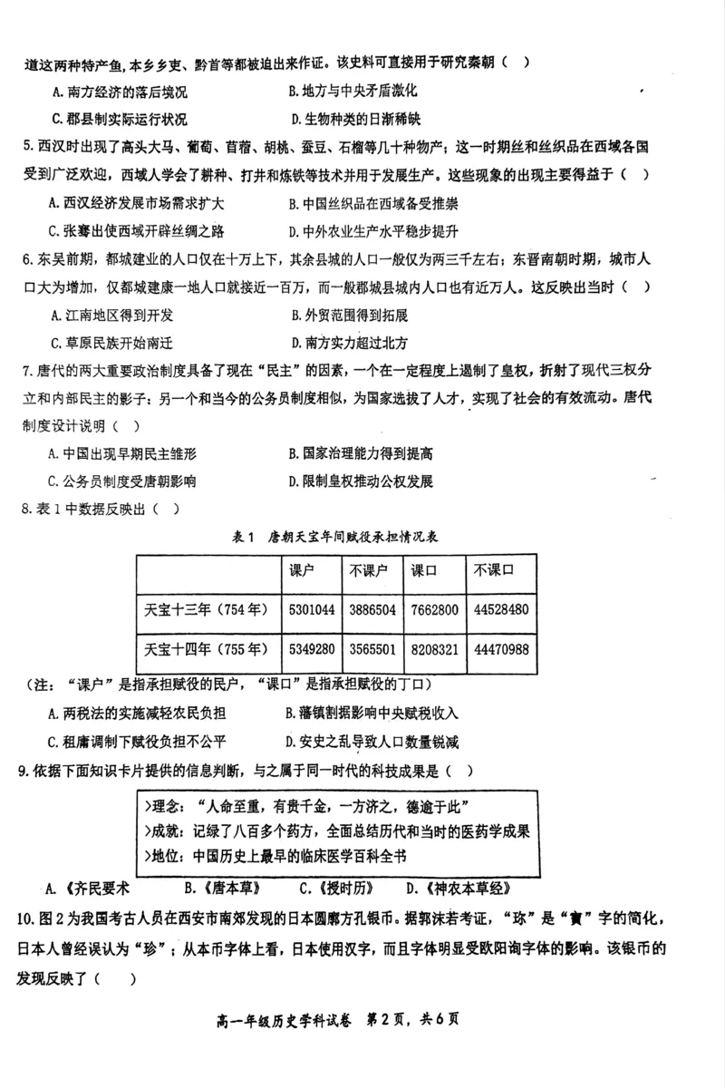 历史_2024年11月试卷_1125海南省先锋联盟2024-2025学年高一上学期11月期中考试_海南省先锋联盟2024-2025学年高一上学期11月期中考试历史试题含答案_历史