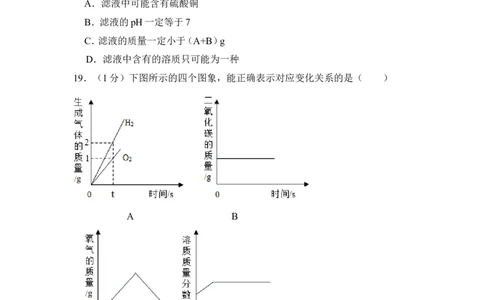 2012年上海市杨浦区中考化学二模试卷_0122026上海中考一模二模真题试卷_2025-2012年_5.上海中考化学一模二模（12-24）_二模_2012年上海市中考化学二模试卷（17份）