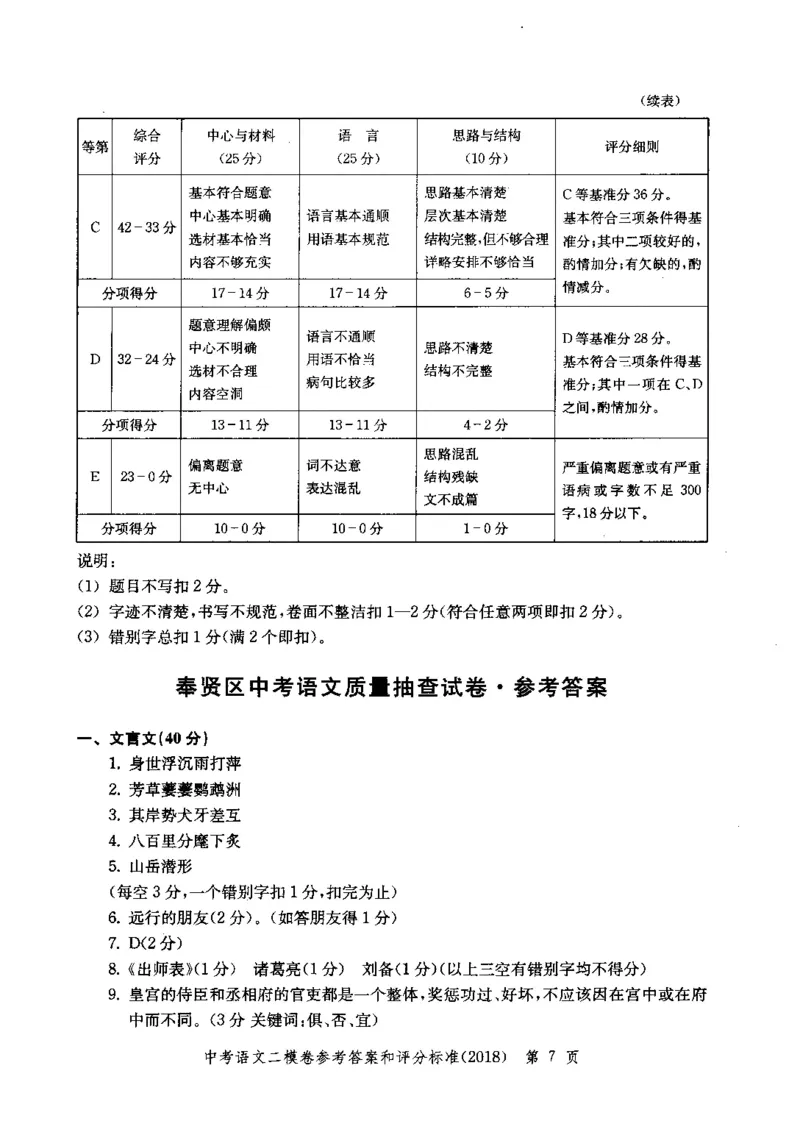 0-22018届上海中考语文二模试卷参考答案_0122026上海中考一模二模真题试卷_2025-2012年_1.上海中考语文一模二模（14-24）_二模_2018年上海市中考语文二模试卷（16份）_赠PDF版