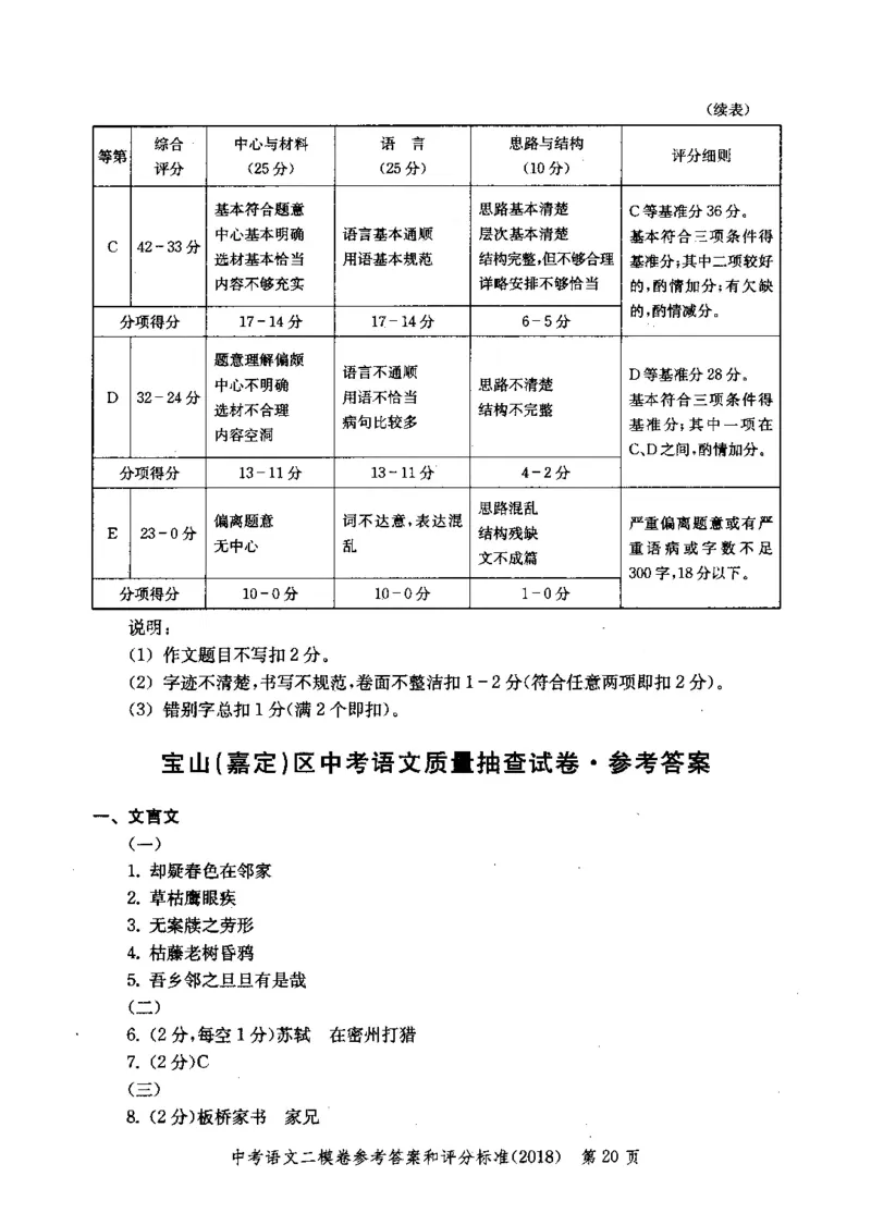 0-22018届上海中考语文二模试卷参考答案_0122026上海中考一模二模真题试卷_2025-2012年_1.上海中考语文一模二模（14-24）_二模_2018年上海市中考语文二模试卷（16份）_赠PDF版
