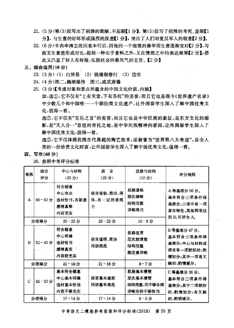 0-22018届上海中考语文二模试卷参考答案_0122026上海中考一模二模真题试卷_2025-2012年_1.上海中考语文一模二模（14-24）_二模_2018年上海市中考语文二模试卷（16份）_赠PDF版