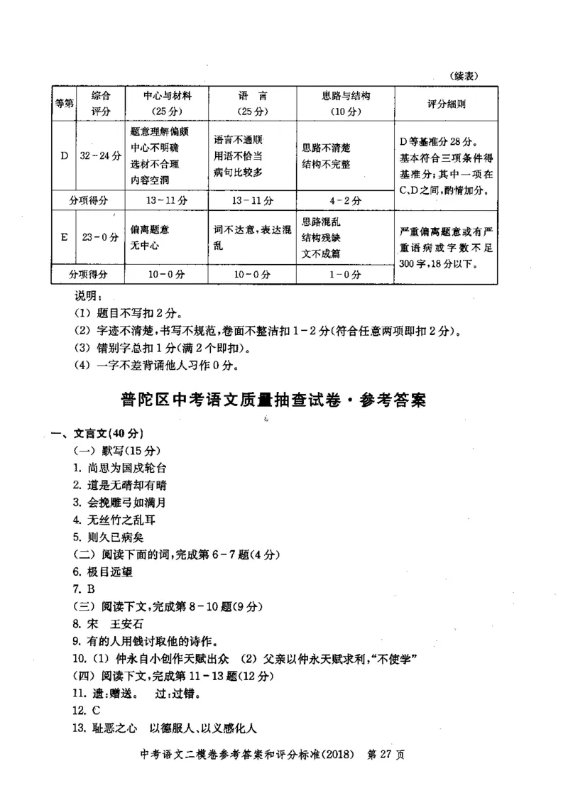 0-22018届上海中考语文二模试卷参考答案_0122026上海中考一模二模真题试卷_2025-2012年_1.上海中考语文一模二模（14-24）_二模_2018年上海市中考语文二模试卷（16份）_赠PDF版