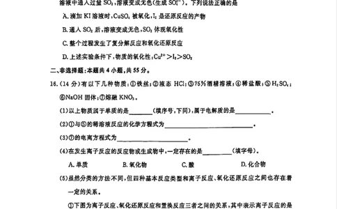 化学试题_2024年11月试卷_1115辽宁省沈阳市联合体2024-2025学年高一上学期11月期中考试_辽宁省沈阳市联合体2024-2025学年高一上学期11月期中考试化学试题含答案