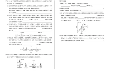 化学江西高一上期中_2025年12月高一试卷_251206江西省天一大联考2025-2026学年（上）高一年级期中考试（全）