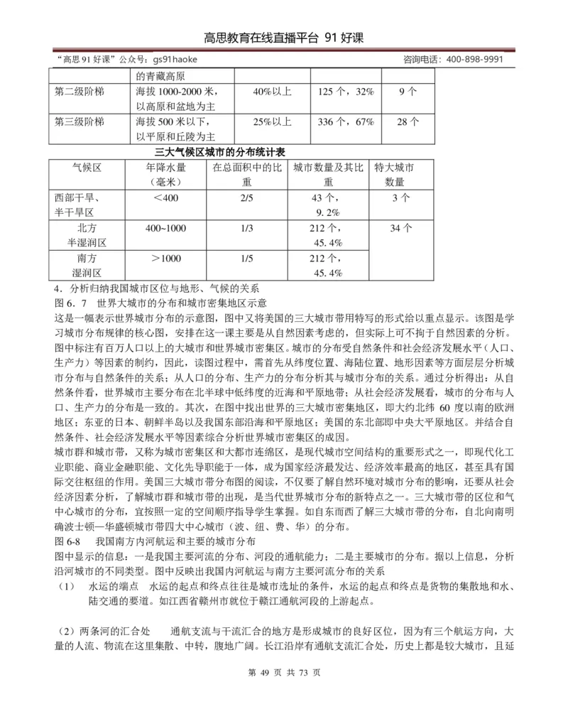 （超详）高中地理知识点归纳汇总_《初中全科目知识点汇总》_初高中知识点归纳汇总