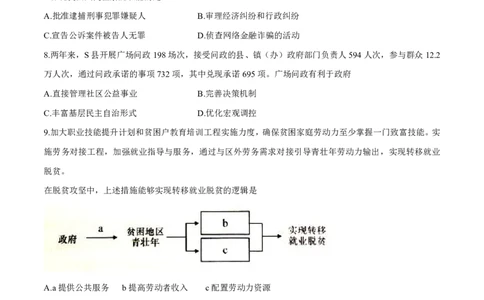 2016年高考上海卷政治试题解析（精编版）（原卷版）_0122026上海中考一模二模真题试卷_2026年上海一模_上海1500初中高中试卷_高中_高考真题_9.上海高考政治2022-2014