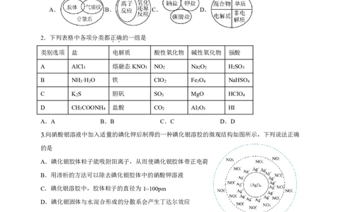 化学-辽宁省实验中学2025-2026学年度上学期高一10月月考_2025年10月高一试卷_251021辽宁省实验中学2025-2026学年度上学期高一10月月考（全）