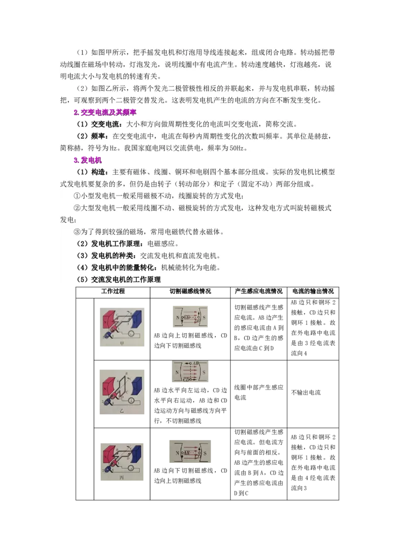 课时20.5磁生电（教师版）_初物_八年级上下册+九年级全一册物理_九年级物理全一册_讲义_2025版