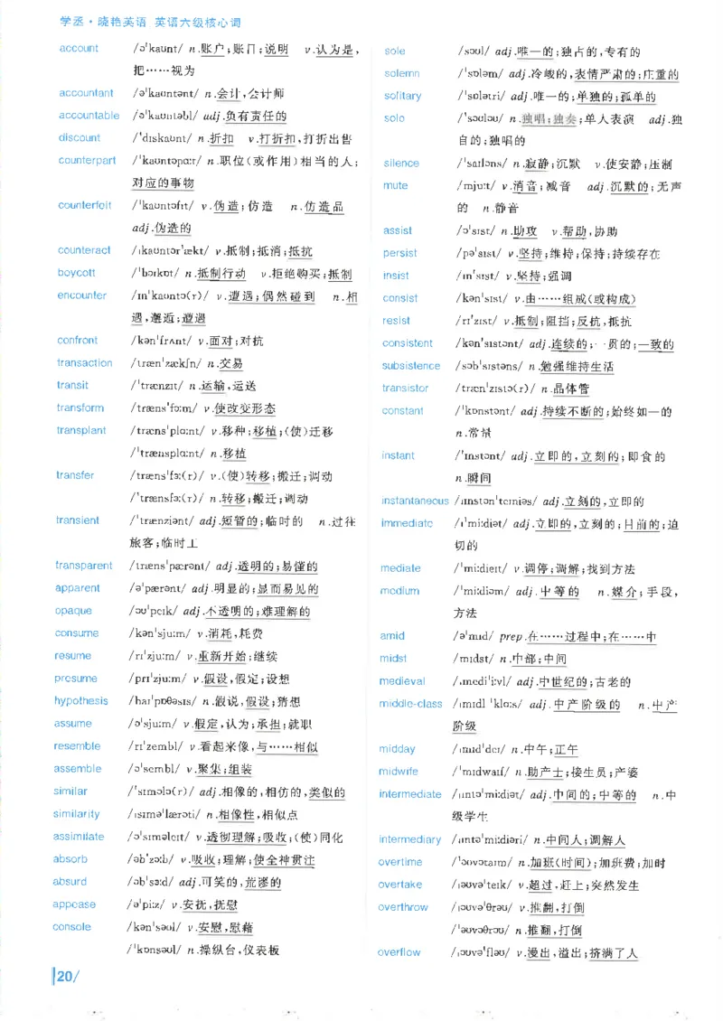 英语六级核心词完整版_2025刘晓燕四六级_2025年12月刘晓燕六级全程班_00讲义资料_就这样过英语六级（真题+模拟）电子资料）_英语六级核心词