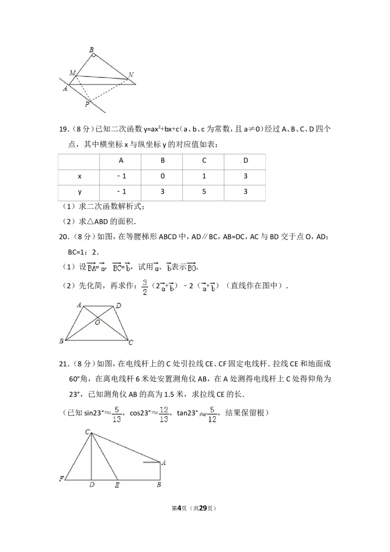 2015年上海市徐汇区中考数学一模试卷_0122026上海中考一模二模真题试卷_2025-2012年_2.上海中考数学一模二模（12-24）_一模_2015年上海市中考数学一模试卷（17份）