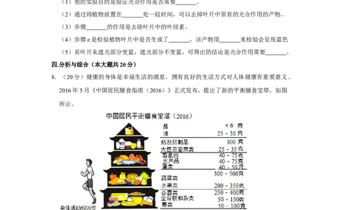 2016年上海市中考生物真题（空白卷）_0122026上海中考一模二模真题试卷_2026年上海一模_上海1500初中高中试卷_初中_上海市历年中考真题_上海市历年中考真题_生物历年中考真题