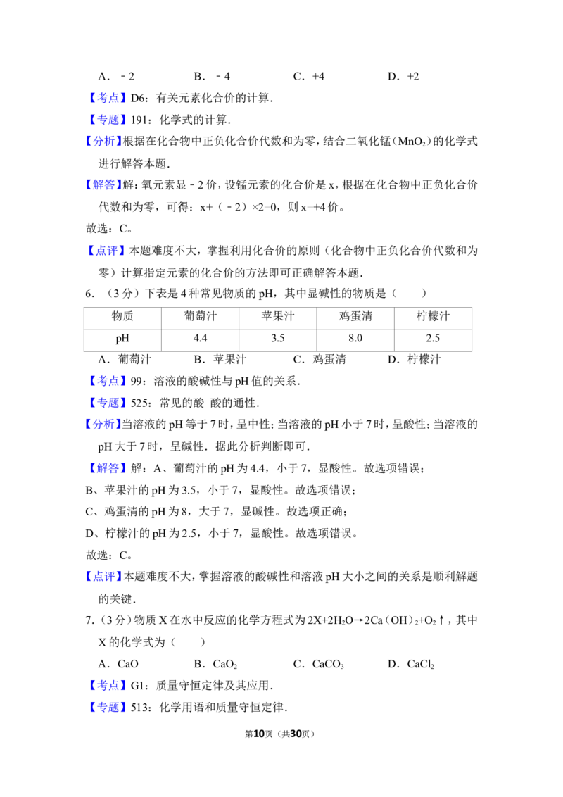 2015年上海市崇明县中考化学二模试卷_0122026上海中考一模二模真题试卷_2025-2012年_5.上海中考化学一模二模（12-24）_二模_2015年上海市中考化学二模试卷（16份）