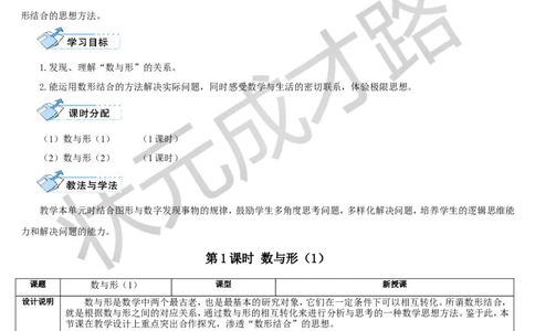 第1课时数与形（1）_1-6年级上册_数学6年级上册教学资源包_导学案新版_8数学广角&mdash;&mdash;数与形