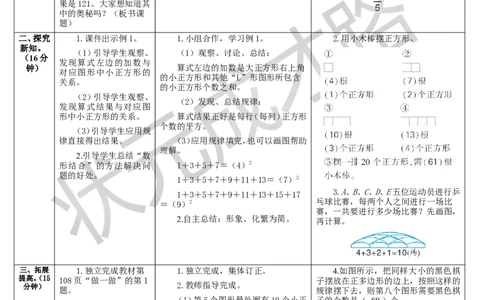 第1课时数与形（1）_1-6年级上册_数学6年级上册教学资源包_导学案新版_8数学广角&mdash;&mdash;数与形