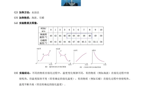 第3.2课时熔化和凝固（解析版）_初中全科电子版试卷练习试题_物理_8年级上册物理试题_人教版物理八年级上课时练习（104份）_课时练习第2套25