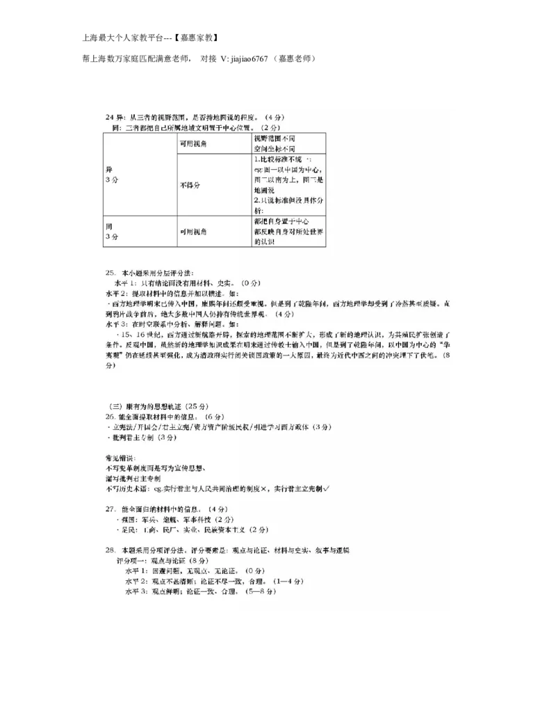 2018年上海市普通高中学业水平等级性考试历史试题（word版）_0122026上海中考一模二模真题试卷_2026年上海一模_上海1500初中高中试卷_高中_高考真题_7.上海高考历史2022-2014