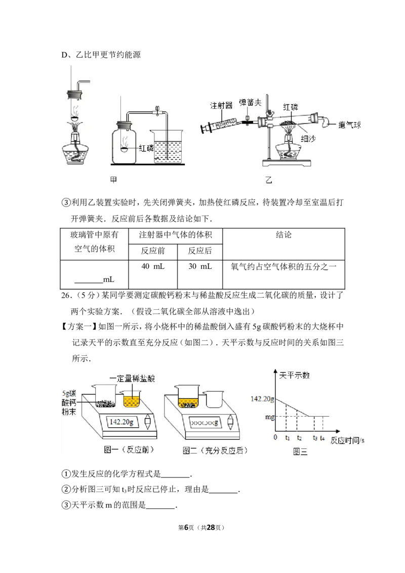 2015年上海市虹口区中考化学一模试卷_0122026上海中考一模二模真题试卷_2025-2012年_5.上海中考化学一模二模（12-24）_一模_2015年上海市中考化学一模试卷（15份）
