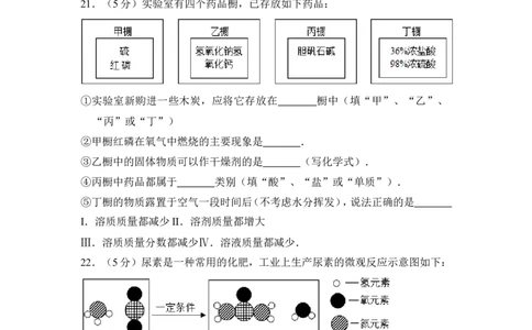 2016年上海市闵行区中考化学二模试卷_0122026上海中考一模二模真题试卷_2025-2012年_5.上海中考化学一模二模（12-24）_二模_2016年上海市中考化学二模试卷（19份）