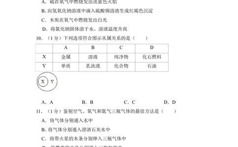 2015年上海市杨浦区中考化学一模试卷_0122026上海中考一模二模真题试卷_2025-2012年_5.上海中考化学一模二模（12-24）_一模_2015年上海市中考化学一模试卷（15份）