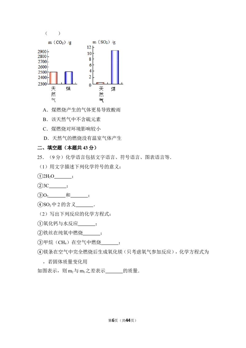 2015年上海市杨浦区中考化学一模试卷_0122026上海中考一模二模真题试卷_2025-2012年_5.上海中考化学一模二模（12-24）_一模_2015年上海市中考化学一模试卷（15份）