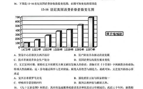 历史-辽宁沈阳二中2025-2026学年高一下学期4月月考_2026年04月高一试卷_260417辽宁沈阳二中2025-2026学年高一下学期4月月考