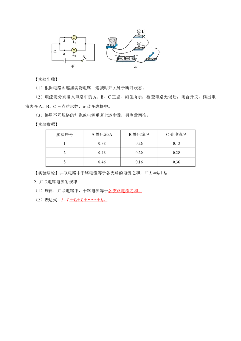 第十五章电流和电路（知识清单）-（人教版）（教师版）_初物_八年级上下册+九年级全一册物理_九年级物理全一册_知识清单