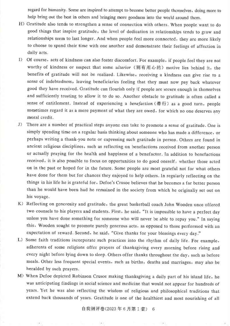 大学英语六级自我测评卷含答案_2025刘晓燕四六级_2025年12月刘晓燕六级全程班_00讲义资料_就这样过英语六级（真题+模拟）电子资料）_大学英语六级考试自我测评卷
